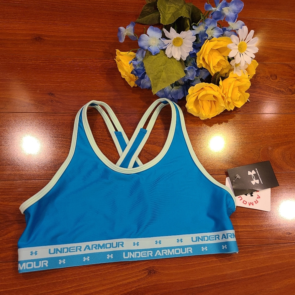 Under Armour Blue Girls Sports Bra Size Youth XL
